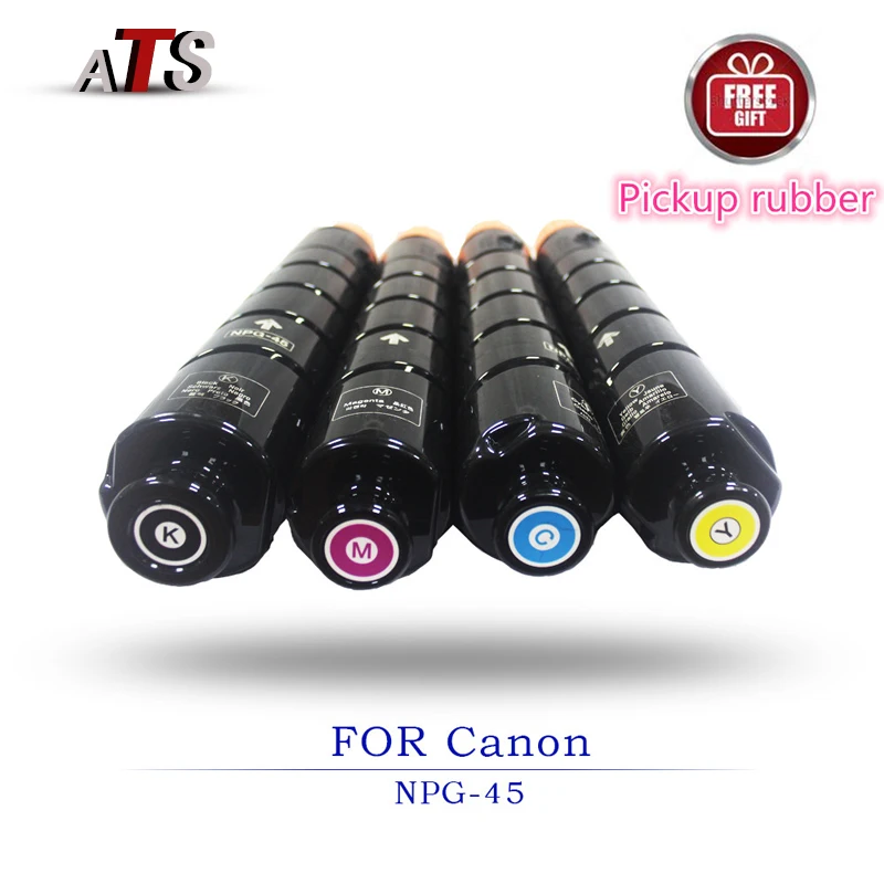 1Set/4pcs CMYK Toner Cartridge For Canon NPG-45 ADVC IR5051 IR5045 Compatible C5051 C5045 Printer Spare Parts
1Set/4pcs CMYK Toner Cartridge For Canon NPG-45 ADVC IR5051 IR5045 Compatible C5051 C5045 Printer Spare Parts