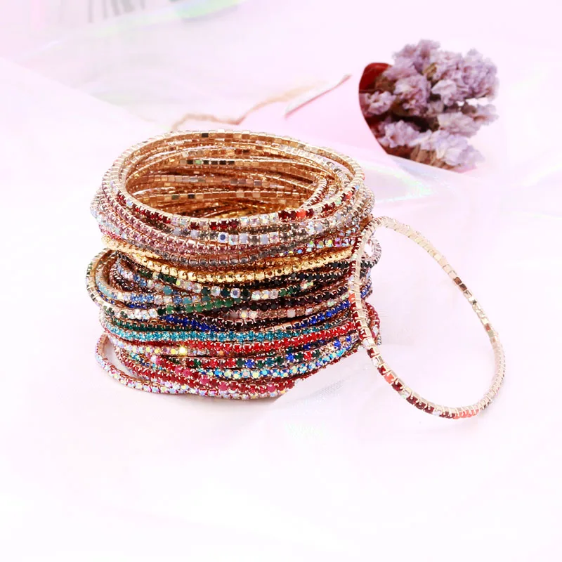 5pcs/lot Multi Color Elastic Crystal Bracelets for Girls Rhinestones Glass Charms Bracelets for Jewelry Making Friendship
5pcs/lot Multi Color Elastic Crystal Bracelets for Girls Rhinestones Glass Charms Bracelets for Jewelry Making Friendship