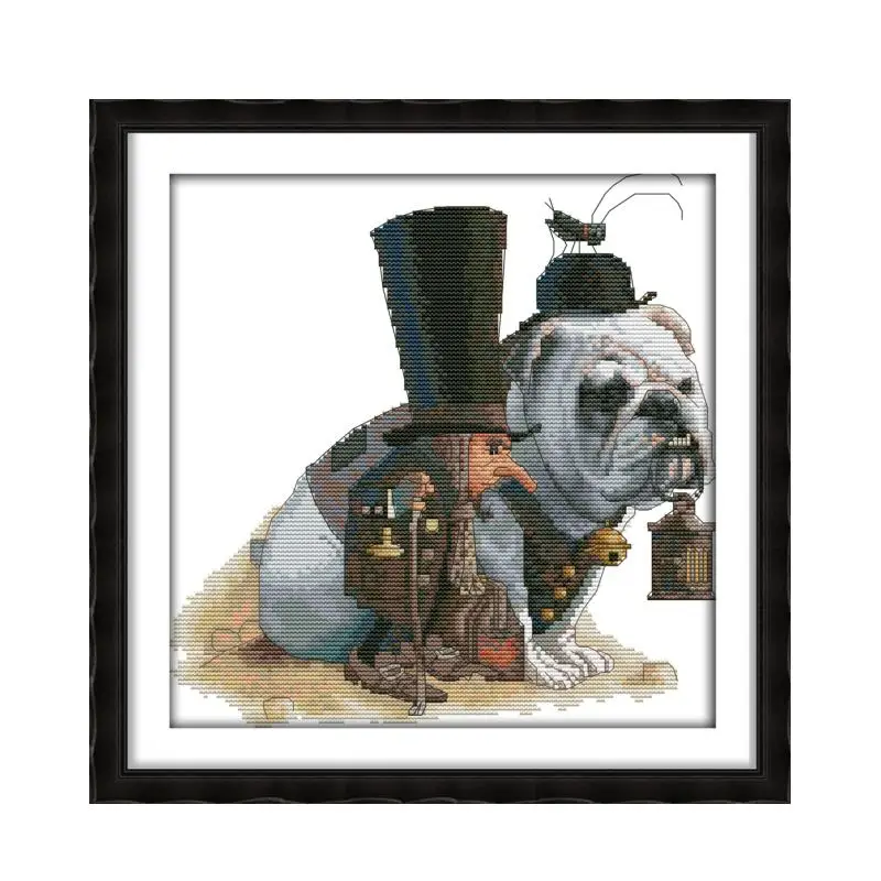 Elves and dogs accompanied hand embroidery cross-stitch European Western family decoration crafts
Elves and dogs accompanied hand embroidery cross-stitch European Western family decoration crafts