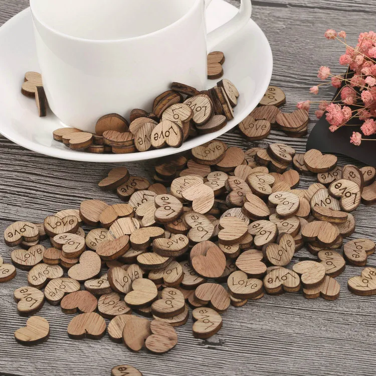Rustic Mini Wooden Heart Shaped Log Slices Art Craft with Love Pattern for Wedding Table Scatter Party Decoration DIY Crafts
Rustic Mini Wooden Heart Shaped Log Slices Art Craft with Love Pattern for Wedding Table Scatter Party Decoration DIY Crafts