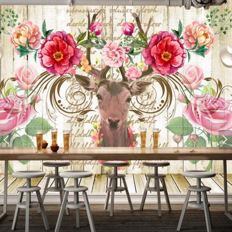 Custom Size Photo modern minimalist deer head peony mural wallpaper sofa living room bedroom TV background wallpaper
Custom Size Photo modern minimalist deer head peony mural wallpaper sofa living room bedroom TV background wallpaper
