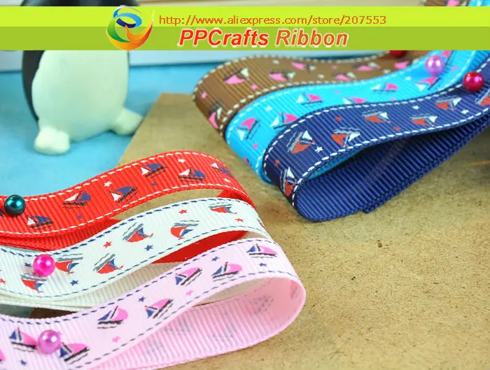 PPCrafts Ribbon New Arrival 3/8inch 10mm Colorfull sailing boat printed grosgrain ribbon 100yds/roll for Bows Making
PPCrafts Ribbon New Arrival 3/8inch 10mm Colorfull sailing boat printed grosgrain ribbon 100yds/roll for Bows Making
