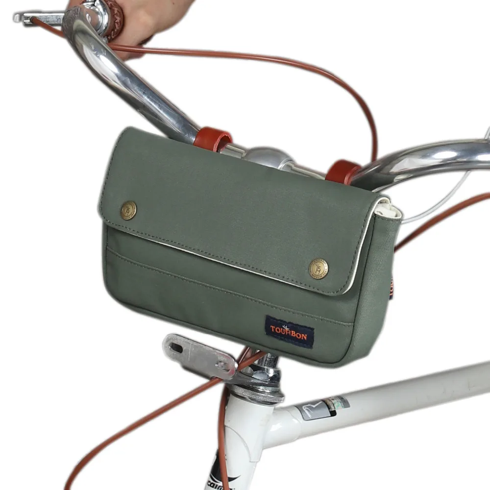 Tourbon Retro Canvas Bicycle Handlebar Bag Tube Pouch Saddle Bags Rear Frame Bag Multipurpose Bike Accessories Water Repellent
Tourbon Retro Canvas Bicycle Handlebar Bag Tube Pouch Saddle Bags Rear Frame Bag Multipurpose Bike Accessories Water Repellent