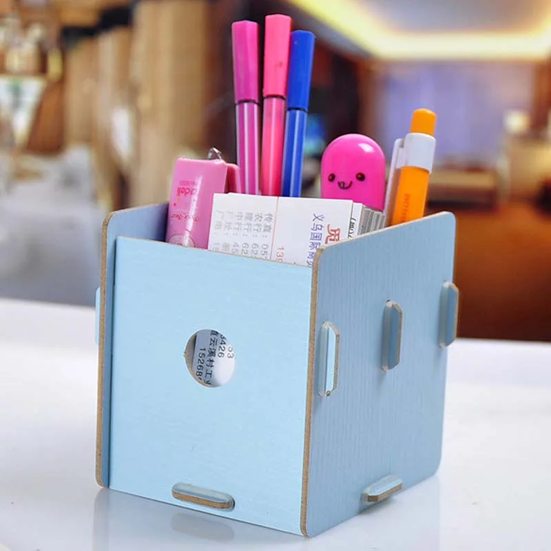 Wooden Storage Organizer Box DIY Wooden Boxes Pen Container Case Desk storage Pen holder
Wooden Storage Organizer Box DIY Wooden Boxes Pen Container Case Desk storage Pen holder
