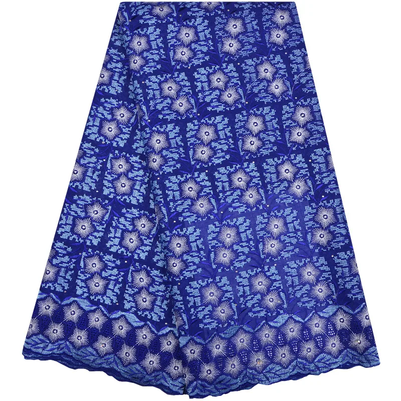 Royal Blue Swiss Voile Lace Fabric With Stones Soft Embroidery Men Dry Voile Lace Materials In Switzerland High Quality 1216
Royal Blue Swiss Voile Lace Fabric With Stones Soft Embroidery Men Dry Voile Lace Materials In Switzerland High Quality 1216