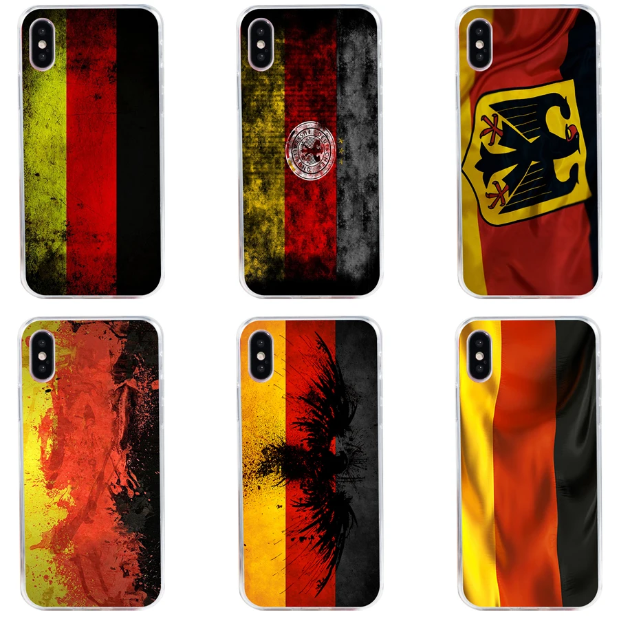 Фото Чехол для телефона 94H с немецким флагом Германии и мягкий - купить