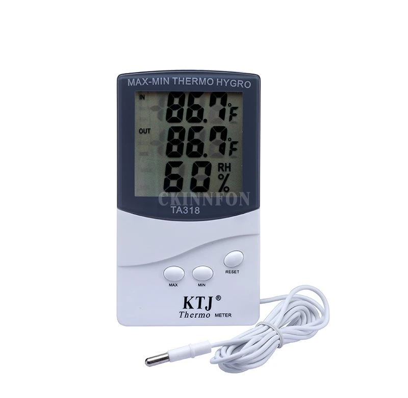 200Pcs/Lot Hot High Quality Digital LCD Indoor/ Outdoor Thermometer Hygrometer Temperature Humidity Meter TA318
200Pcs/Lot Hot High Quality Digital LCD Indoor/ Outdoor Thermometer Hygrometer Temperature Humidity Meter TA318