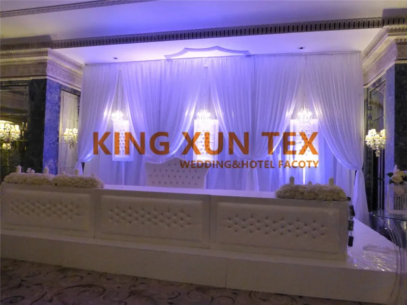 Good Quality White Color Ice Silk Wedding Backdrop Curtain Stage Background Valance Backdrops
Good Quality White Color Ice Silk Wedding Backdrop Curtain Stage Background Valance Backdrops
