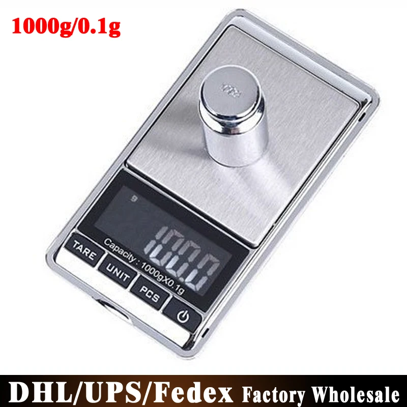 (Wholesale) 200pcs/lot Electronic LCD Display Pocket Digital Jewelry Scales 1000g x 0.1g 1kgx0.1g Weighing Scale
(Wholesale) 200pcs/lot Electronic LCD Display Pocket Digital Jewelry Scales 1000g x 0.1g 1kgx0.1g Weighing Scale