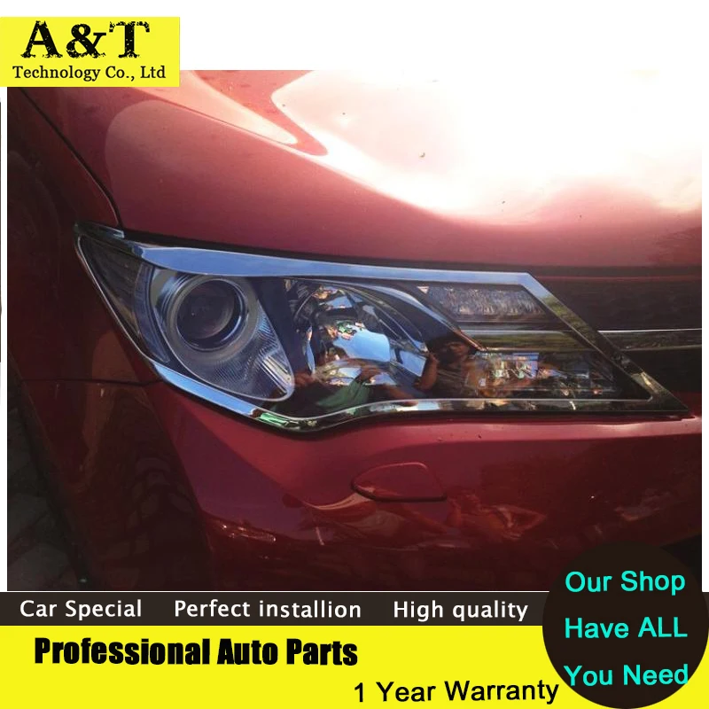 Chrome Front Head light lamp cover trim For 2013 2014 Toyota RAV4 quality chrome stickers trim car styling Car Accessories
Chrome Front Head light lamp cover trim For 2013 2014 Toyota RAV4 quality chrome stickers trim car styling Car Accessories