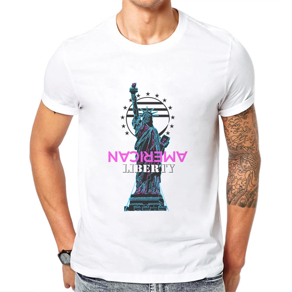 New Arrival Statue Of Liberty Printed Men T Shirt Cotton Short Sleeve Hipster Tops Mens Tshirts Fashion Tee Camiseta De Hombre
New Arrival Statue Of Liberty Printed Men T Shirt Cotton Short Sleeve Hipster Tops Mens Tshirts Fashion Tee Camiseta De Hombre