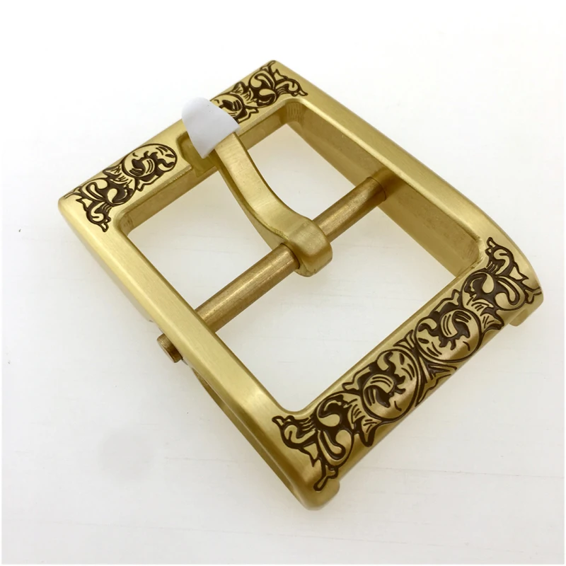 DIY leather craft tri-glide solid brass carved pattern pin buckle 4.0cm inner width
DIY leather craft tri-glide solid brass carved pattern pin buckle 4.0cm inner width