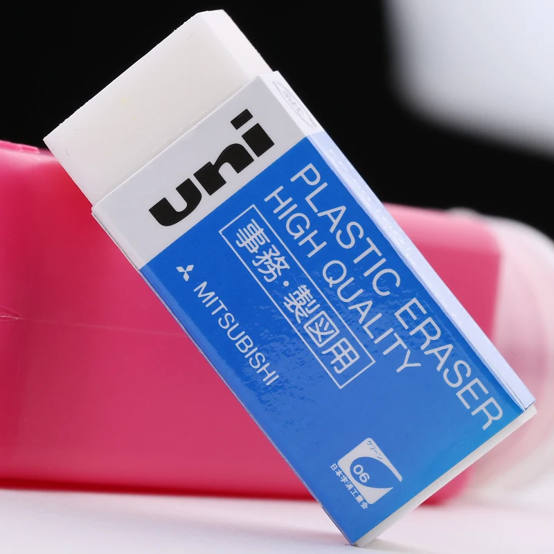 Mitsubishi Uni Plastic Eraser High Quality Pencil Eraser for Graphic Design Artist Large/Small Correction 7 Pieces
Mitsubishi Uni Plastic Eraser High Quality Pencil Eraser for Graphic Design Artist Large/Small Correction 7 Pieces