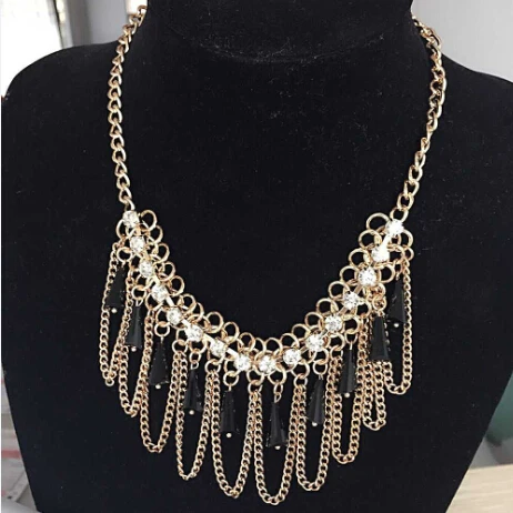 Fashion Fine Jewelry Maxi Vintage Choker Collar Statement Necklace Women Chain Tassel Collier Necklaces
Fashion Fine Jewelry Maxi Vintage Choker Collar Statement Necklace Women Chain Tassel Collier Necklaces