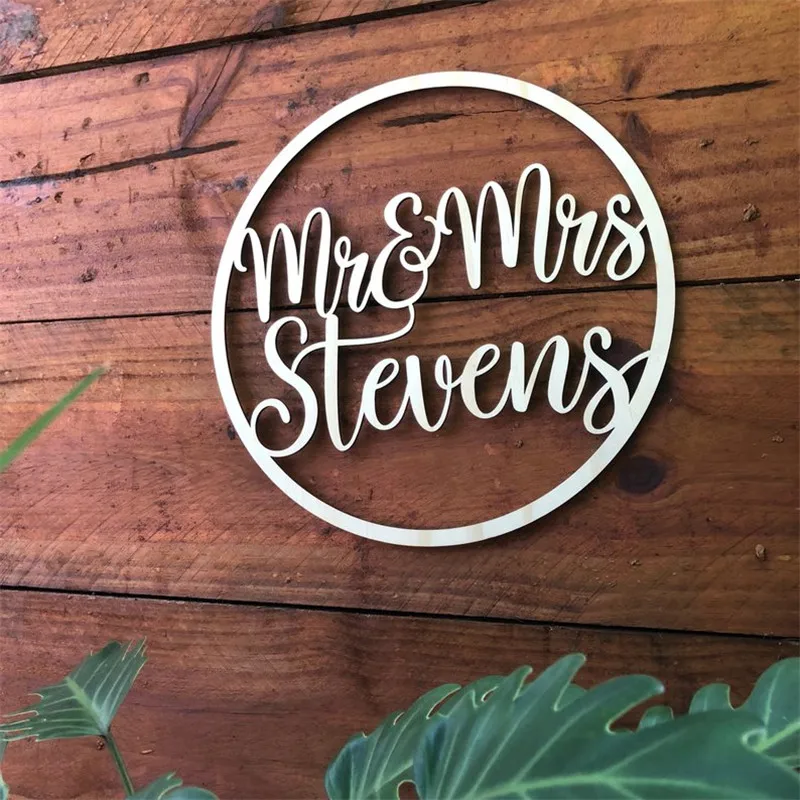 Custom Surname Mr & Mrs Circle Sign Personalized Wooden Wall Door Sign For Rustic Wedding Decor Country Wedding Decor
Custom Surname Mr & Mrs Circle Sign Personalized Wooden Wall Door Sign For Rustic Wedding Decor Country Wedding Decor
