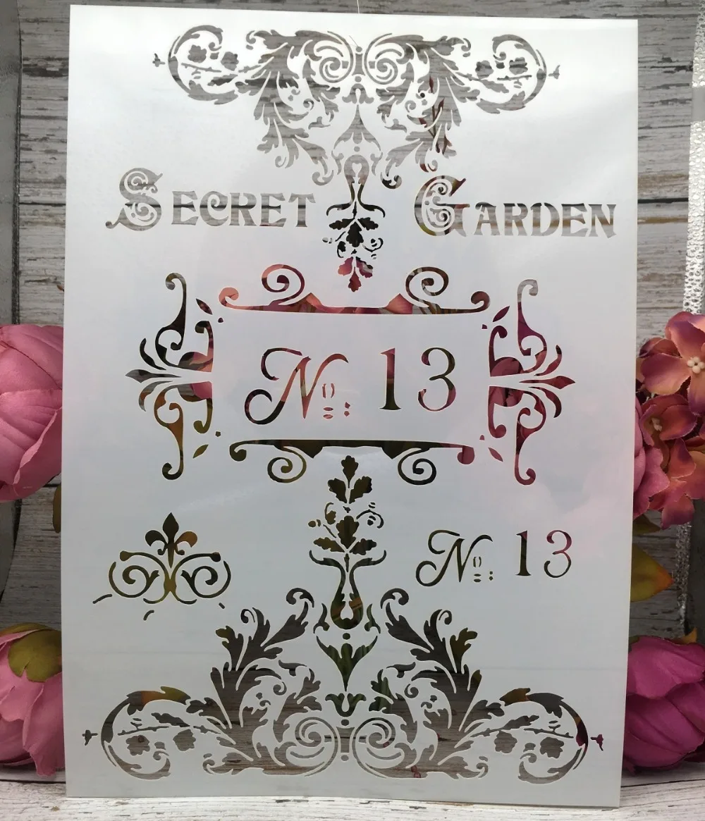 A4 Words Vintage Garden DIY Layering Stencils Wall Painting Scrapbook Coloring Embossing Album Decorative Paper Card Template
A4 Words Vintage Garden DIY Layering Stencils Wall Painting Scrapbook Coloring Embossing Album Decorative Paper Card Template