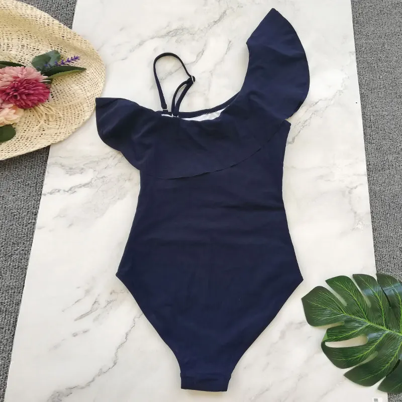 One Piece Swimsuit Female Solid Sexy One Shoulder Hollow out Swimwear Women Ruffle Bandage Print Bathing Suit 2019 Monokini
One Piece Swimsuit Female Solid Sexy One Shoulder Hollow out Swimwear Women Ruffle Bandage Print Bathing Suit 2019 Monokini