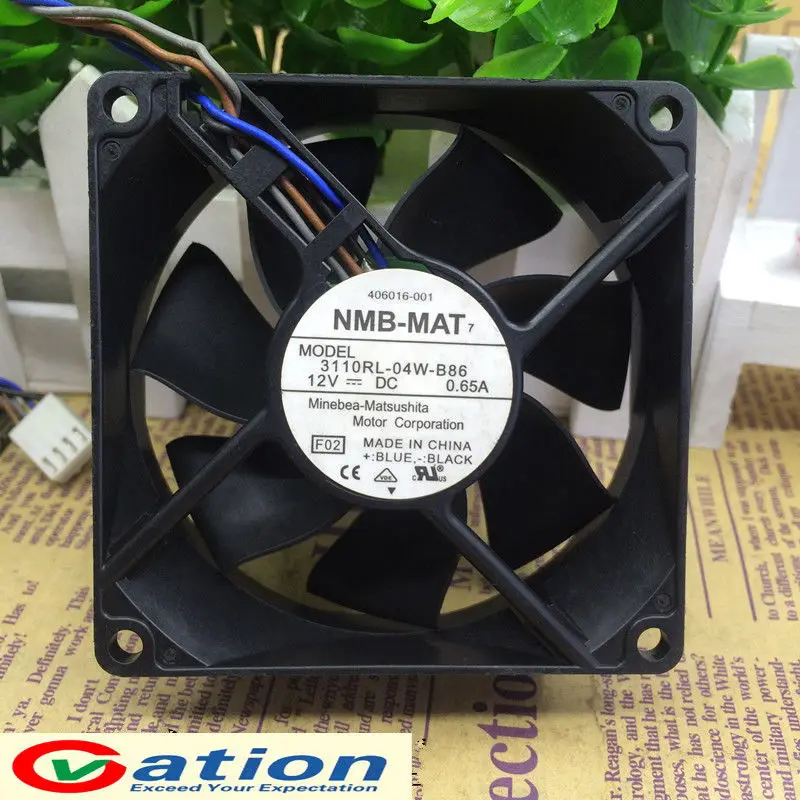 Computer Case CPU Cooler For NMB 8025 12V 0.65A 3110RL-04W-B86 4 wire PWM fan thermostat Computer Accessories CPU Cooling Fan
Computer Case CPU Cooler For NMB 8025 12V 0.65A 3110RL-04W-B86 4 wire PWM fan thermostat Computer Accessories CPU Cooling Fan