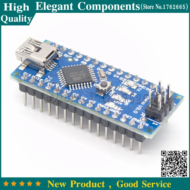 Фото Nano 3 0 V3.0 с модулем ATMEGA328P 6 PWM портов чип FTDI (FT232RL) поддержка Win7 Win8 плата контроллера