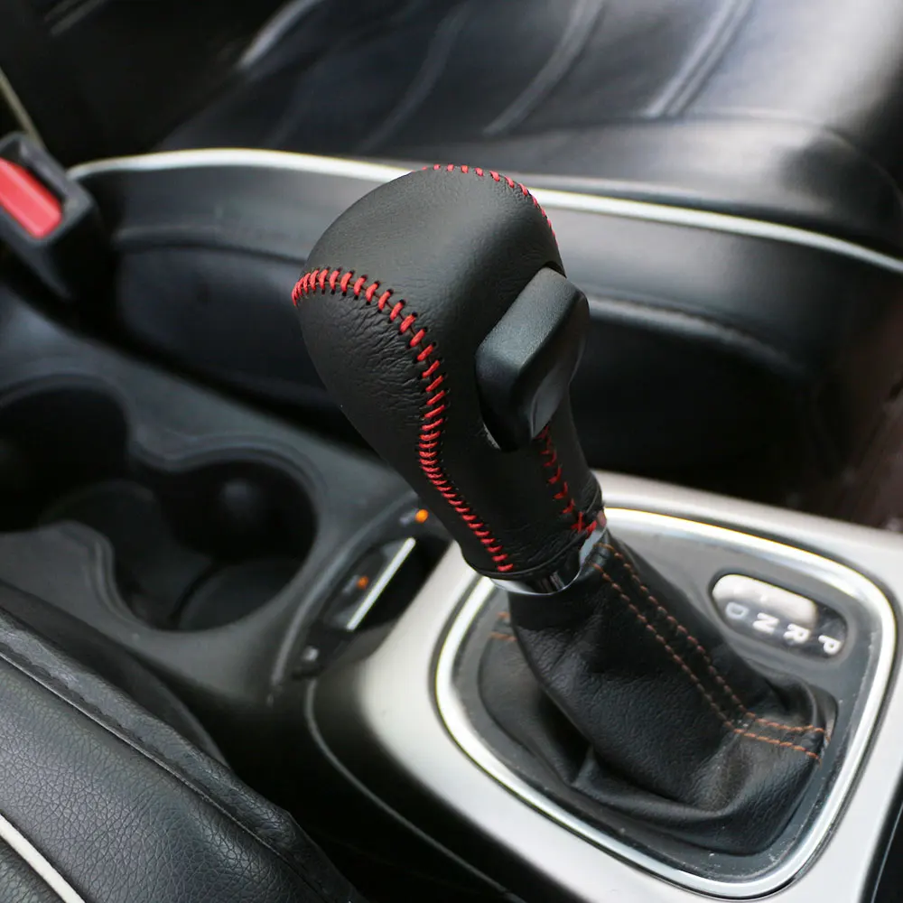 Leather Interior Car Gear Head Shift Knob Cover Gear Shift Collars Case for Jeep Compass 2th 2016 2017 2018 2019
Leather Interior Car Gear Head Shift Knob Cover Gear Shift Collars Case for Jeep Compass 2th 2016 2017 2018 2019