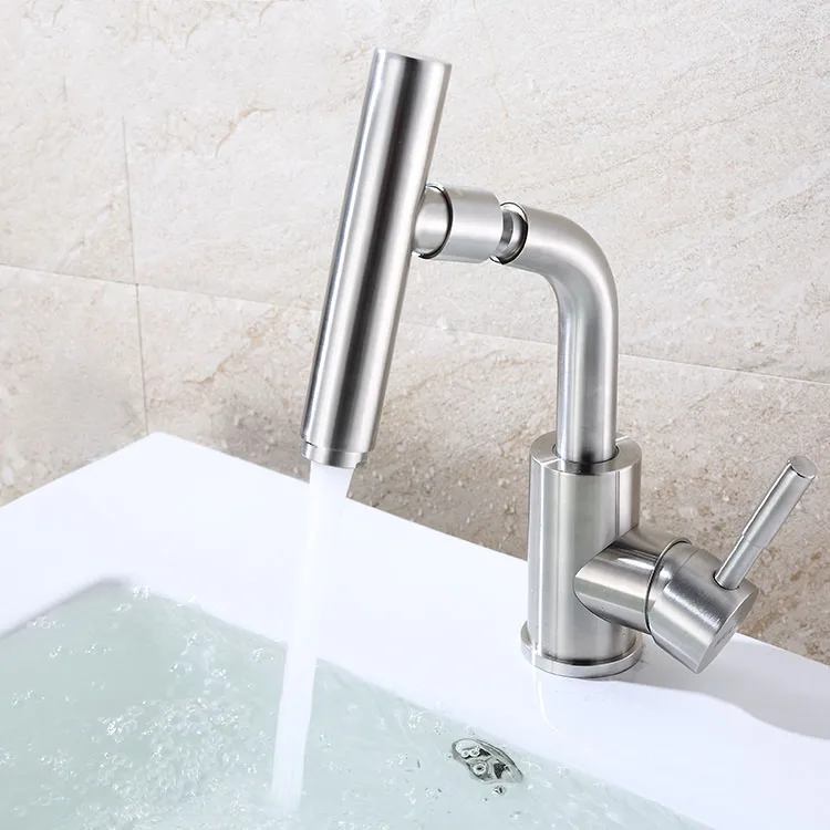 Bathroom Faucets 304 Stainless Steel basin faucet Taps Hot cold single hole universal Rotate microphone Mixer washbasin faucet
Bathroom Faucets 304 Stainless Steel basin faucet Taps Hot cold single hole universal Rotate microphone Mixer washbasin faucet