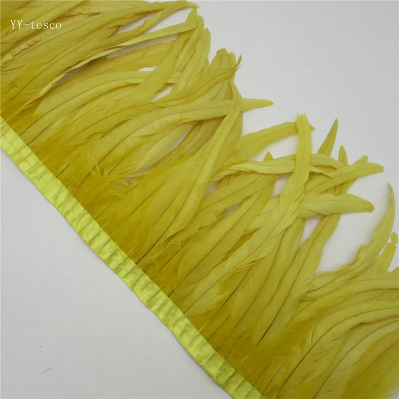 10 yards yellow Rooster Feathers Trim 35-40cm Chicken Feather Ribbon For Wedding Party Decoration DIY Clothes Accessories
10 yards yellow Rooster Feathers Trim 35-40cm Chicken Feather Ribbon For Wedding Party Decoration DIY Clothes Accessories