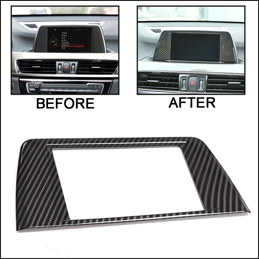 Wooeight Carbon Fiber Center Central Navigation Panel Frame Trim Cover Car Interior Sticker Decoration Fit for BMW X1 2016-2020
Wooeight Carbon Fiber Center Central Navigation Panel Frame Trim Cover Car Interior Sticker Decoration Fit for BMW X1 2016-2020