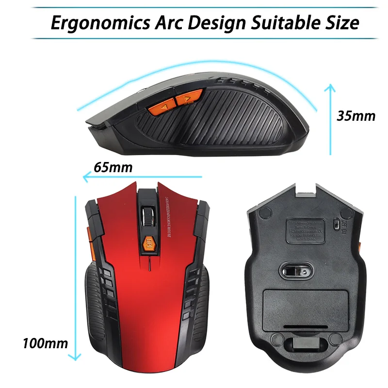 Mouse Gamer 2.4ghz Wireless Computer PC Laptop Profissional Game 1600dpi 2000 DPI USB Optical Mouses Gamer Symmetrical Design 6D
Mouse Gamer 2.4ghz Wireless Computer PC Laptop Profissional Game 1600dpi 2000 DPI USB Optical Mouses Gamer Symmetrical Design 6D