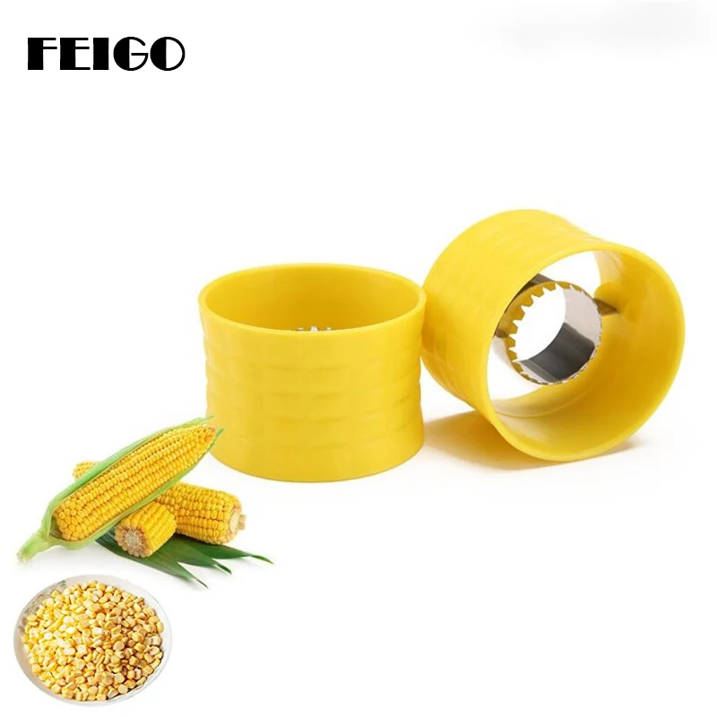 FEIGO 1Pcs Novelty Fresh Corn Stripper Kitchen Fresh Stripper Sweet Corns Threshing Device One Step Corn Kerneler Peeler F407
FEIGO 1Pcs Novelty Fresh Corn Stripper Kitchen Fresh Stripper Sweet Corns Threshing Device One Step Corn Kerneler Peeler F407
