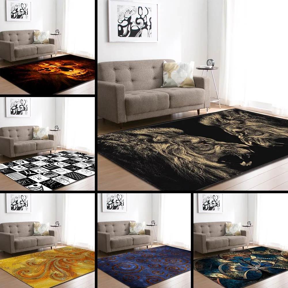 Nordic Gold Lions Living Room Carpets Anti-slip Mat Parlor Room Area Rug Mats Soft Flannel Big Home Decoration Rug Carpet
Nordic Gold Lions Living Room Carpets Anti-slip Mat Parlor Room Area Rug Mats Soft Flannel Big Home Decoration Rug Carpet