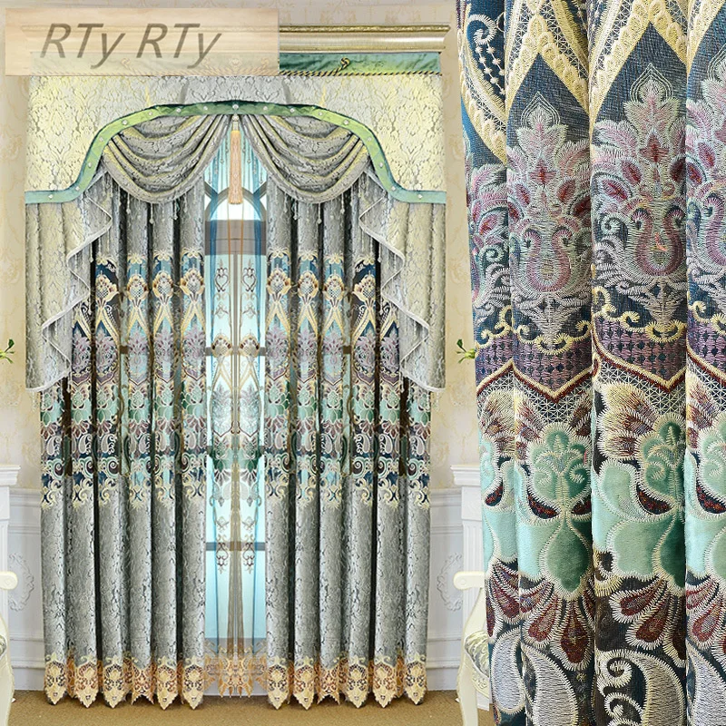 Water-Soluble Embroidered Curtain European Luxury Curtains For Living Room Thick Window Drapes Balcony Bedroom Custom Size
Water-Soluble Embroidered Curtain European Luxury Curtains For Living Room Thick Window Drapes Balcony Bedroom Custom Size