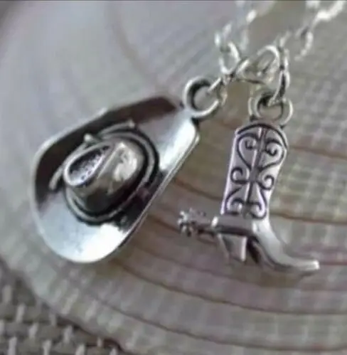 Vintage Silver Cowboy Boot &Hat Charms Collar Choker Necklace Pendants For Women Fashion Jewelry Accessories DIY 10PCS H351
Vintage Silver Cowboy Boot &Hat Charms Collar Choker Necklace Pendants For Women Fashion Jewelry Accessories DIY 10PCS H351