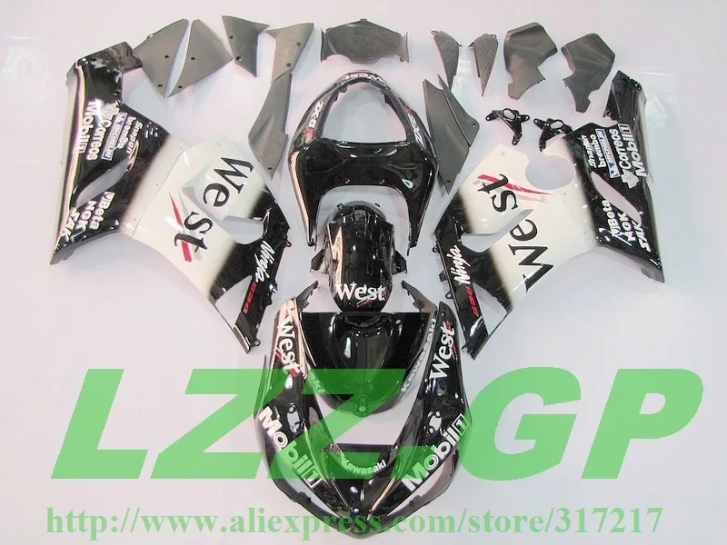Injection WEST fairing kit FOR KAWASAKI NINJA ZX 6R 636 05 06 ZX-6R 05-06 ZX6R 2005 2006 ZX 6R 05 06 fairings black white 8SI2
Injection WEST fairing kit FOR KAWASAKI NINJA ZX 6R 636 05 06 ZX-6R 05-06 ZX6R 2005 2006 ZX 6R 05 06 fairings black white 8SI2