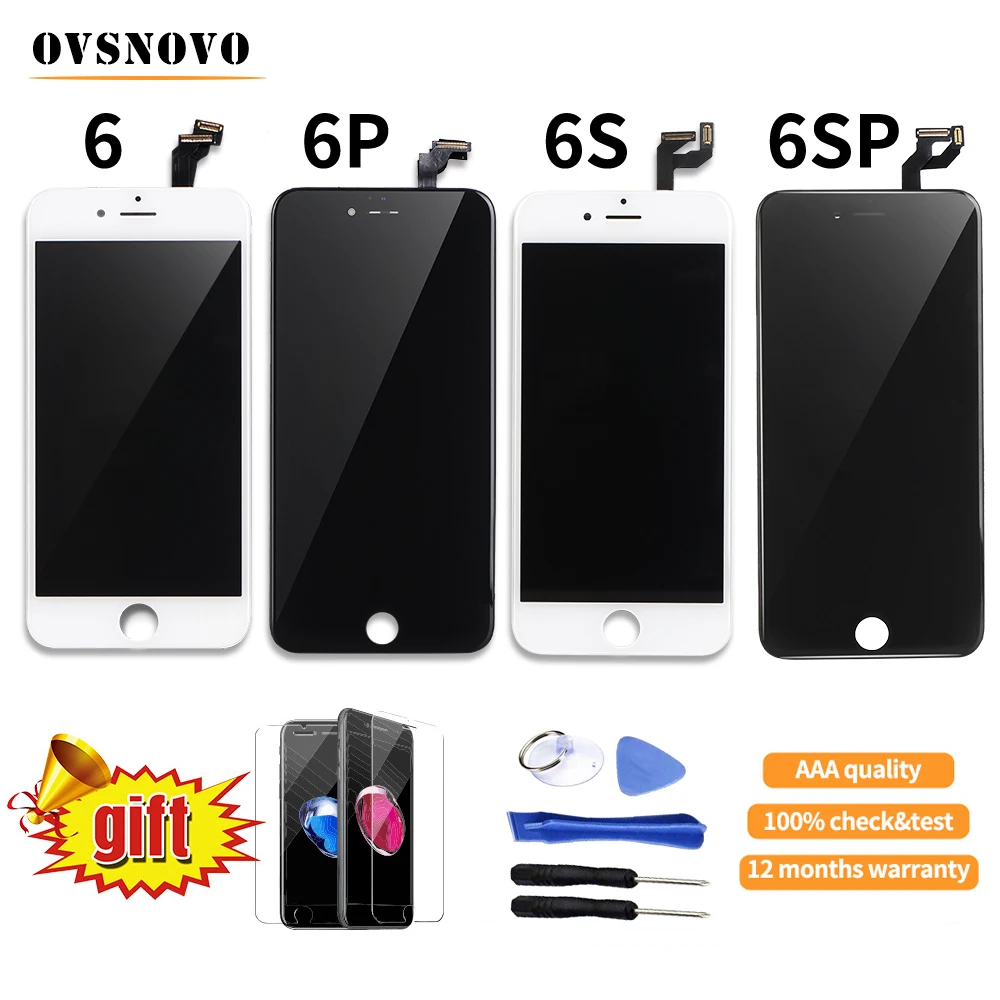 100% AAA Качество без битых пикселей для iPhone 6 plus дисплей экран замена дигитайзер в