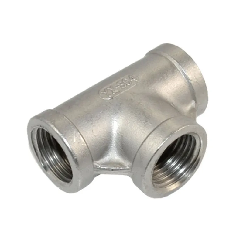 1 PC New 1/2" Tee 3 way Female Stainless Steel 304 Threaded Pipe Fitting NPT SA529 P50