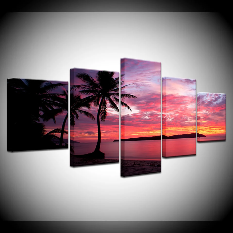 Canvas Wall Art Pictures 5 Pieces Sunset Glow Paintings Home Decor Living Room HD Prints Beach Waves Seascape Posters Framework
Canvas Wall Art Pictures 5 Pieces Sunset Glow Paintings Home Decor Living Room HD Prints Beach Waves Seascape Posters Framework