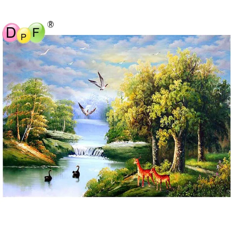 DPF 5D Diamond Embroidery waterfall deer Diy Diamond Painting Cross Stitch Diamond Mosaic Crafts Full Rhinestones wall painting
DPF 5D Diamond Embroidery waterfall deer Diy Diamond Painting Cross Stitch Diamond Mosaic Crafts Full Rhinestones wall painting