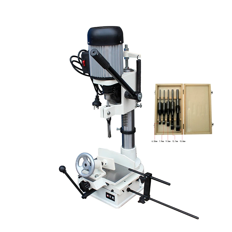 cutting drilling hole tenon 6~15MM woodworking mortising machine 750W With 5 drill bits
cutting drilling hole tenon 6~15MM woodworking mortising machine 750W With 5 drill bits