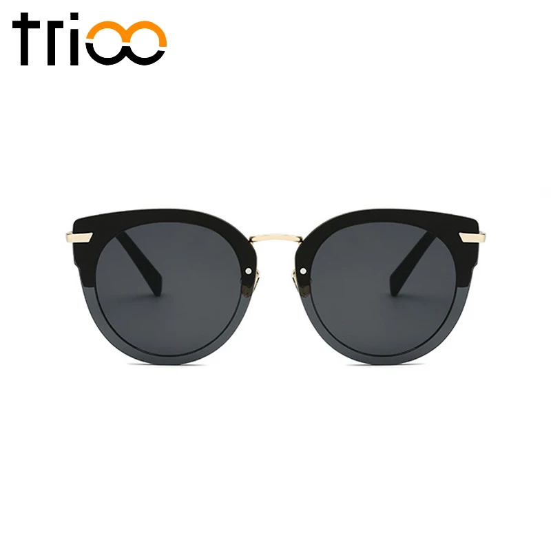 TRIOO Brand Design Fashion Sunglasses Female Mirror Color Lens Lunette Oculos de sol Flat Style New Summer Sun Glasses for women
TRIOO Brand Design Fashion Sunglasses Female Mirror Color Lens Lunette Oculos de sol Flat Style New Summer Sun Glasses for women