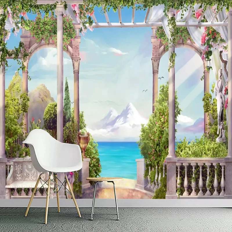 Custom 3D Photo Wall Paper Mural Painting Sea View Roman Column Modern Living Room Sofa TV Background Home Decoration Wallpaper
Custom 3D Photo Wall Paper Mural Painting Sea View Roman Column Modern Living Room Sofa TV Background Home Decoration Wallpaper