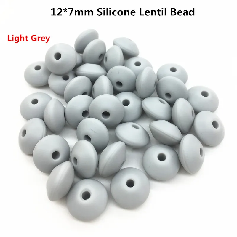 Chengkai 100pcs Light Grey 12*7mm BPA Free Silicone Lentil Teether Toy Beads DIY Baby Pacifier Dummy Abacus Jewelry Accessories
Chengkai 100pcs Light Grey 12*7mm BPA Free Silicone Lentil Teether Toy Beads DIY Baby Pacifier Dummy Abacus Jewelry Accessories