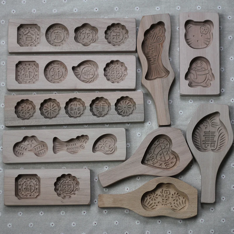 Wooden series moon cake mold / pastry cake Printing Pasta pastry pie pumpkin steamed green beans kitchen tools
Wooden series moon cake mold / pastry cake Printing Pasta pastry pie pumpkin steamed green beans kitchen tools