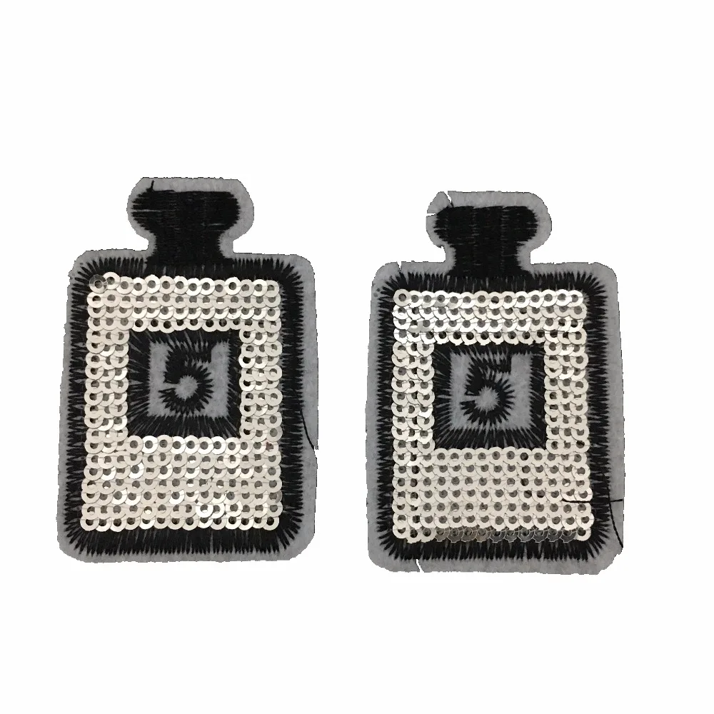 Silver 5 Perfume Bottle Patches Iron on Badge Parches for Clothes Jeans jeacket DIY Sewing Embroidered Patch Appliques 10Pcs/set
Silver 5 Perfume Bottle Patches Iron on Badge Parches for Clothes Jeans jeacket DIY Sewing Embroidered Patch Appliques 10Pcs/set
