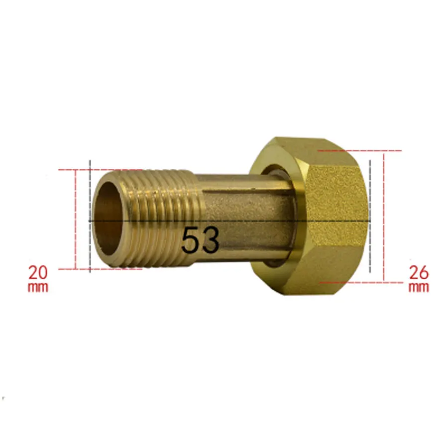 3/4 "BSP Женский до 1/2" BSP Мужской удлиненный латунный Соединительный фитинг для труб, воды, газа, масла для счетчика воды
3/4 "BSP Женский до 1/2" BSP Мужской удлиненный латунный Соединительный фитинг для труб, воды, газа, масла для счетчика воды
