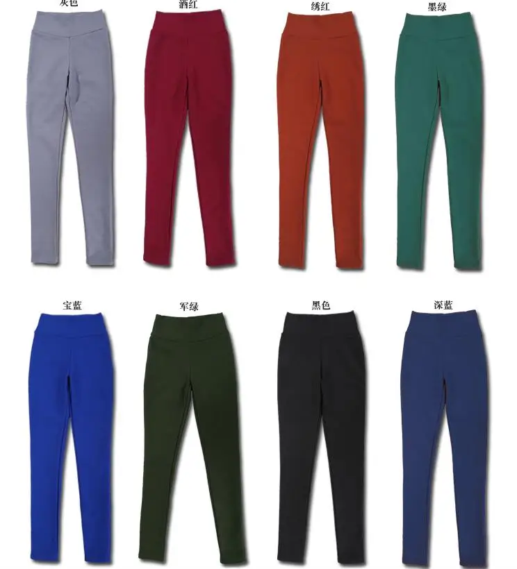 Women Plus Size Spring Plus Velvet Solid Solid Warm Leggings Pants Female Winter Thick Pencil Trousers Lady Stretch Capris
Women Plus Size Spring Plus Velvet Solid Solid Warm Leggings Pants Female Winter Thick Pencil Trousers Lady Stretch Capris