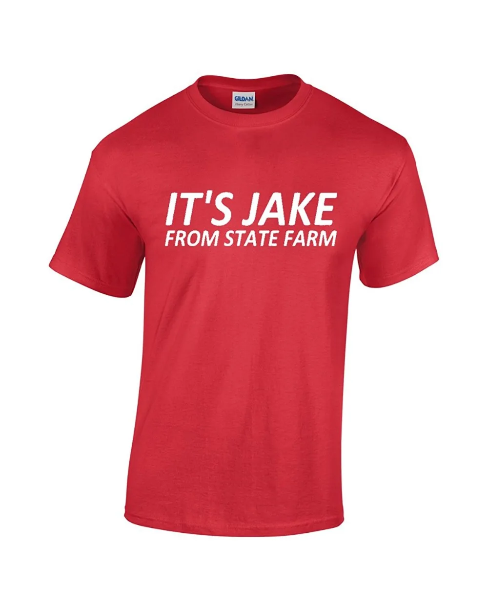 2018 летняя стильная футболка Jake. От State Farm забавная Мужская с принтом повседневные