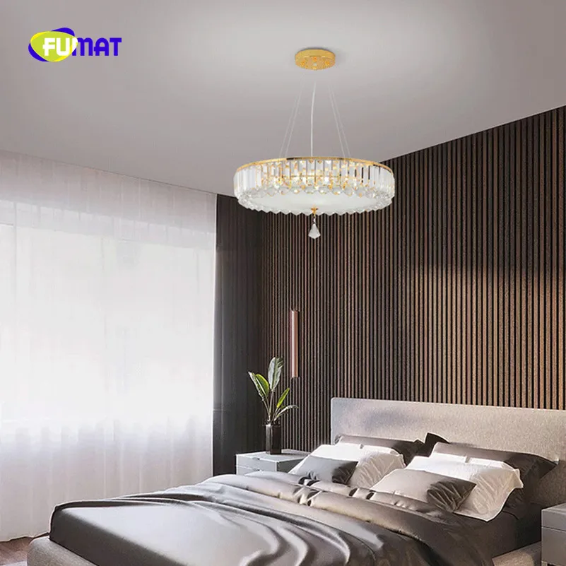 FUMAT Round Hanging Crystal K9 Stainess Steel LED Pendant Lighting Luxury Lustres Atmosphere Crystal Elegant Lamp For DiningRoom
FUMAT Round Hanging Crystal K9 Stainess Steel LED Pendant Lighting Luxury Lustres Atmosphere Crystal Elegant Lamp For DiningRoom