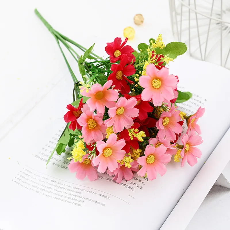 7 Fork 28 Heads Cute Silk Daisy Artificial Decorative Flower Wedding Flower Bouquet Home Room Table Decoration
7 Fork 28 Heads Cute Silk Daisy Artificial Decorative Flower Wedding Flower Bouquet Home Room Table Decoration