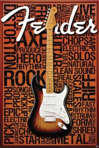FENDER MUSIC WORDS COLLAGE STRAT Гитара Шелковый постер декоративная стена живопись 24x36inch 
FENDER MUSIC WORDS COLLAGE STRAT Гитара Шелковый постер декоративная стена живопись 24x36inch