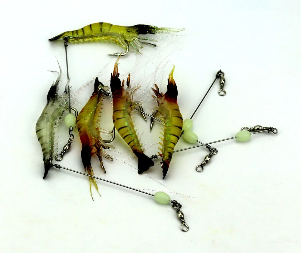 HENGJIA 6pcs 7.5cm 6.5g luminous soft rubber shrimp fishing lures wobbler carp trout catfish fishing baits pesca fishing tackle
HENGJIA 6pcs 7.5cm 6.5g luminous soft rubber shrimp fishing lures wobbler carp trout catfish fishing baits pesca fishing tackle